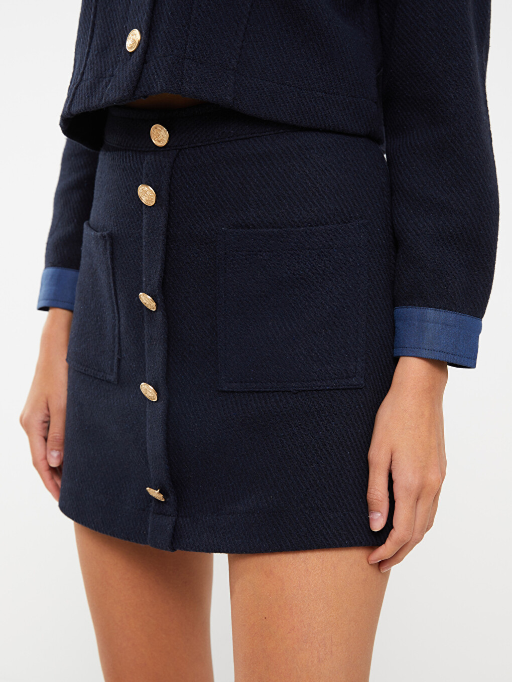 Jupe Marine Longue Bleu PATSYJUP