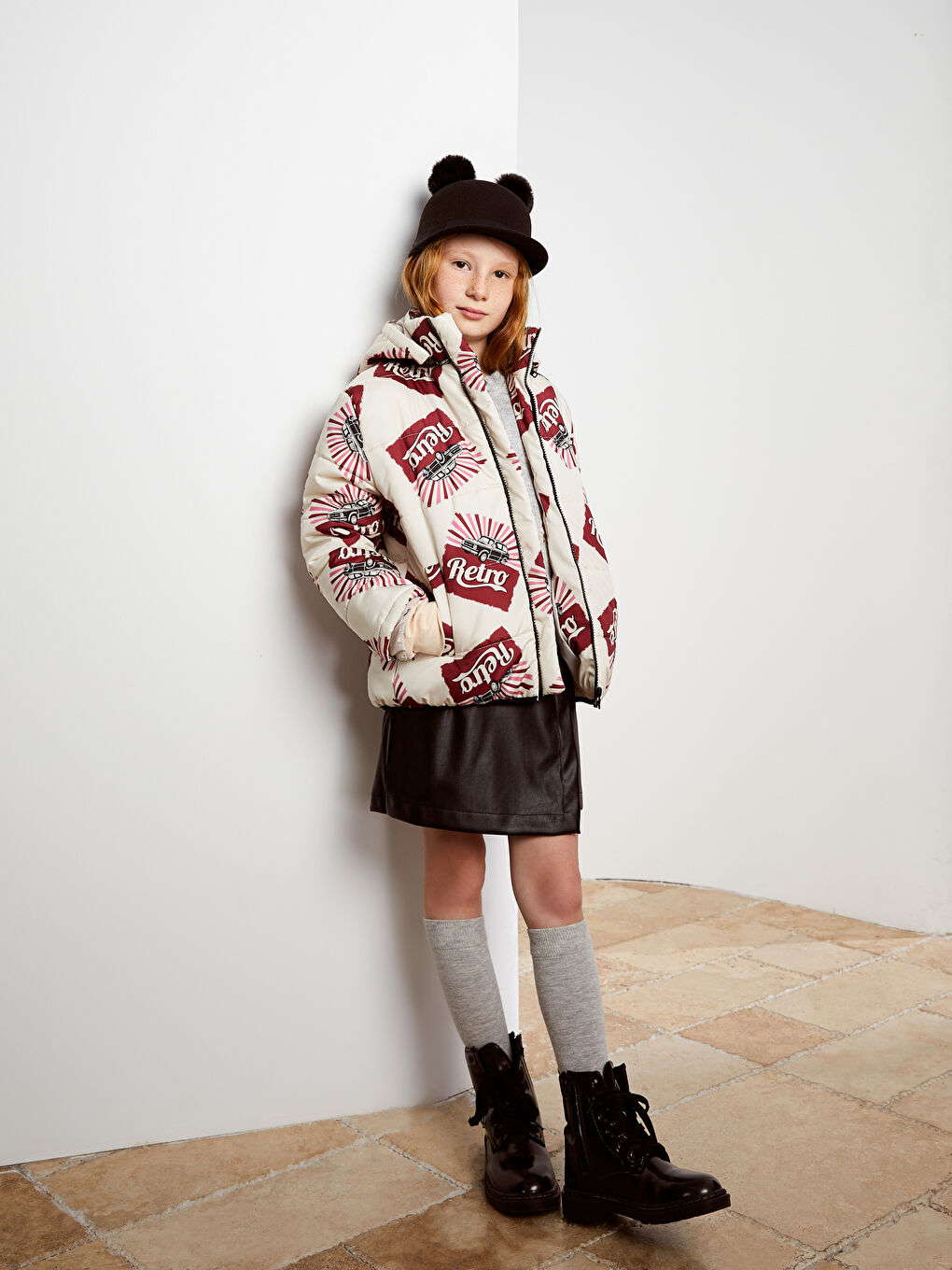 کاپشن دخترانه رگولار موی نوی W2IF34Z4 | Moi Noi - Image 2