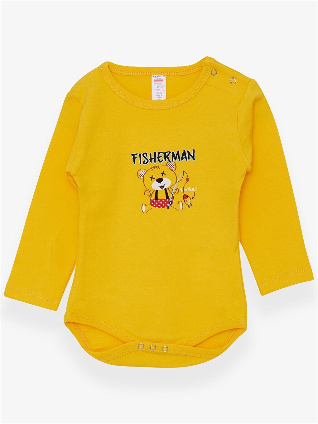 大人気定番商品 Crew Neck Long Sleeve Printed Baby Boy Body with Snap Crotch その他