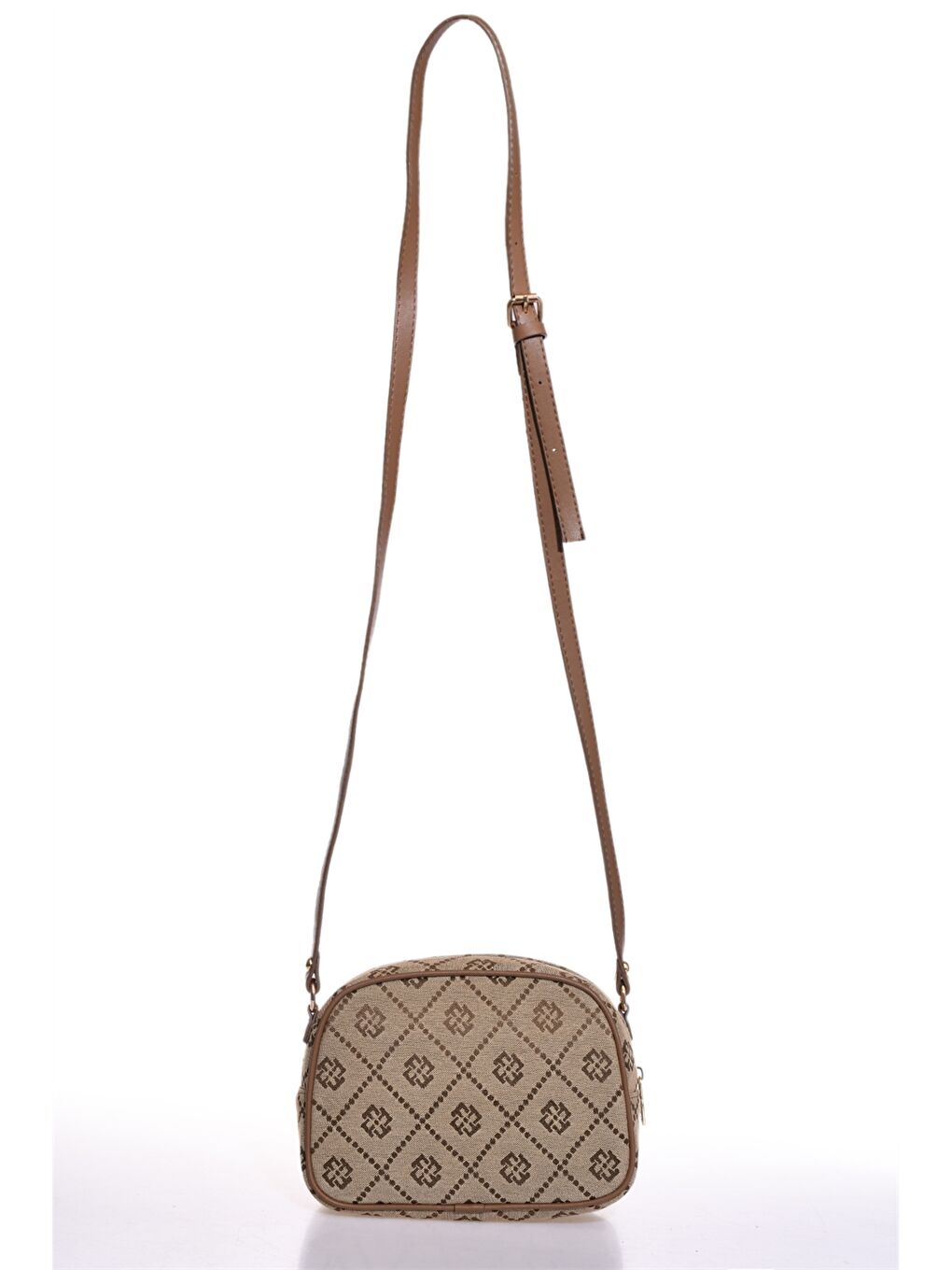 Guess Kamryn Brown Zip Top Crossbody Bag SG669112BRO