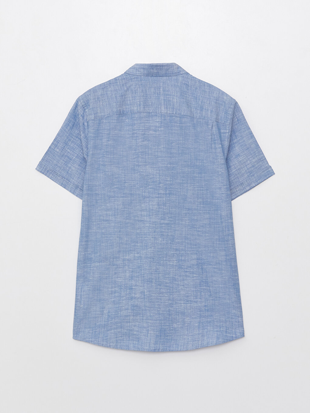 Regular Fit Short Sleeve Linen Blended Men's Shirt -S30111Z8-D1Q ...