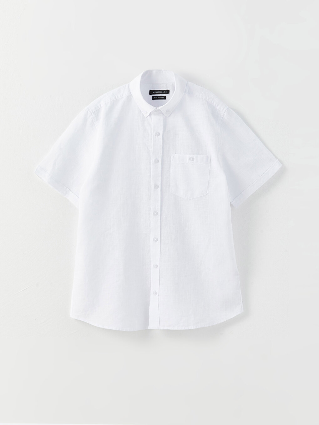 Regular Fit Short Sleeve Linen Blended Men's Shirt -S30111Z8-Q6K ...