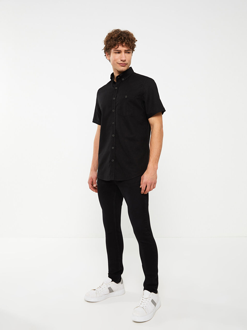 پیراهن مردانه فیت نرمال ال سی وایکیکی بیسیک S30111Z8 | LCWAIKIKI Basic - Image 3