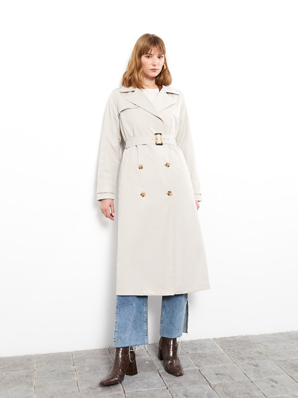 Jacket Collar Regular Long Sleeve Women s Trench Coat S30304Z8