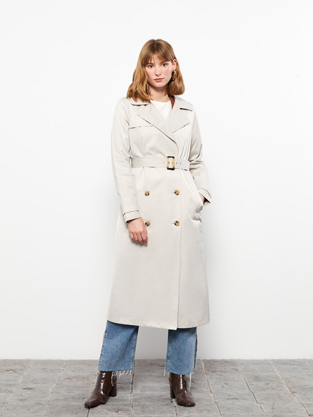 送料無料 ギフト Jacket Coat Trench Women's Sleeve Long Regular Collar ジャケット・アウター