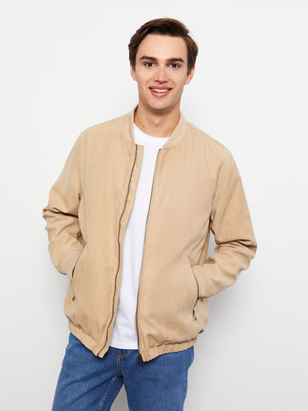Standard Pattern College Collar Bomber Men s Coat S30323Z8 JJL