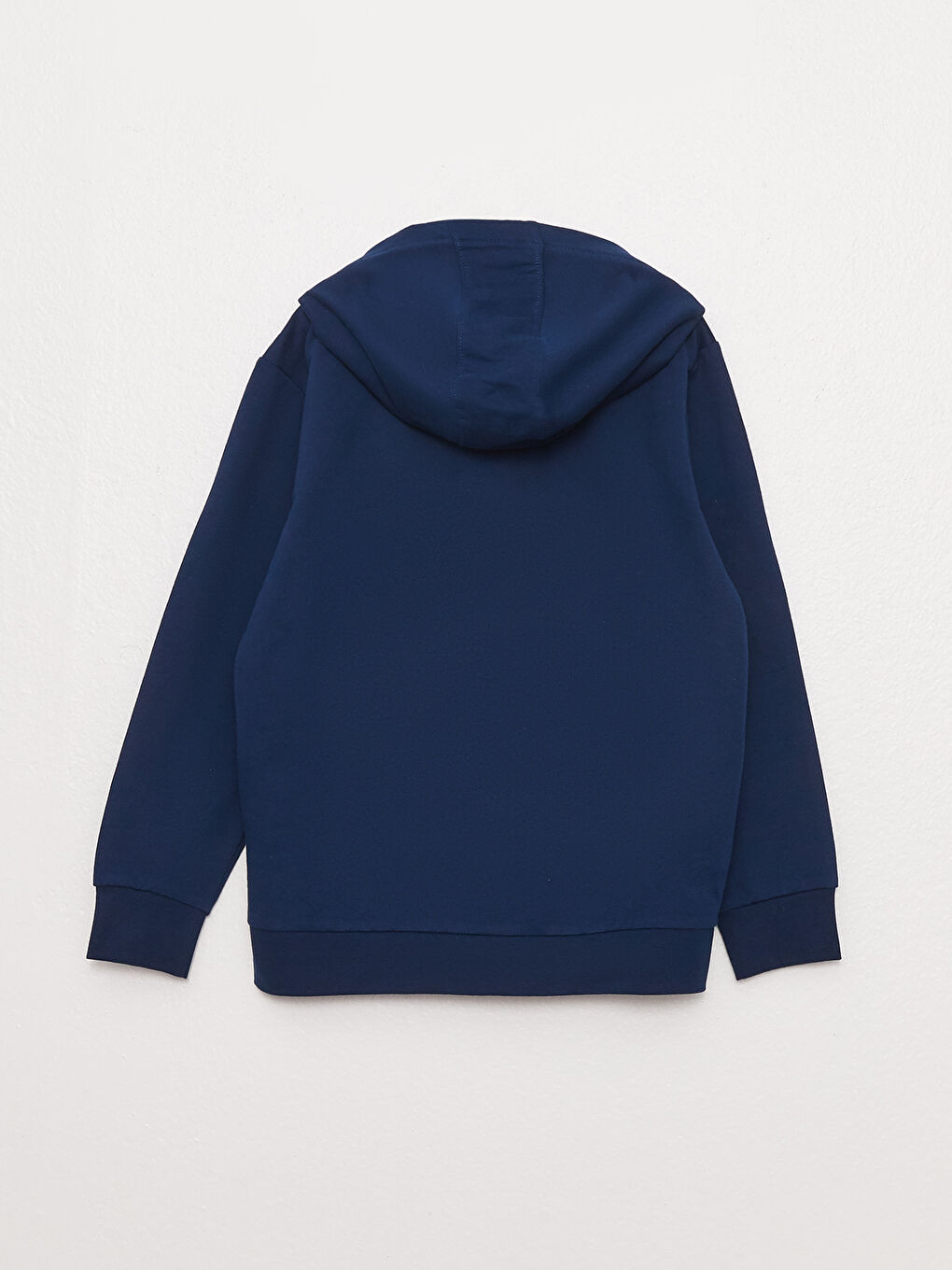 Hooded Printed Long Sleeve Boys' Zippered Sweatshirt