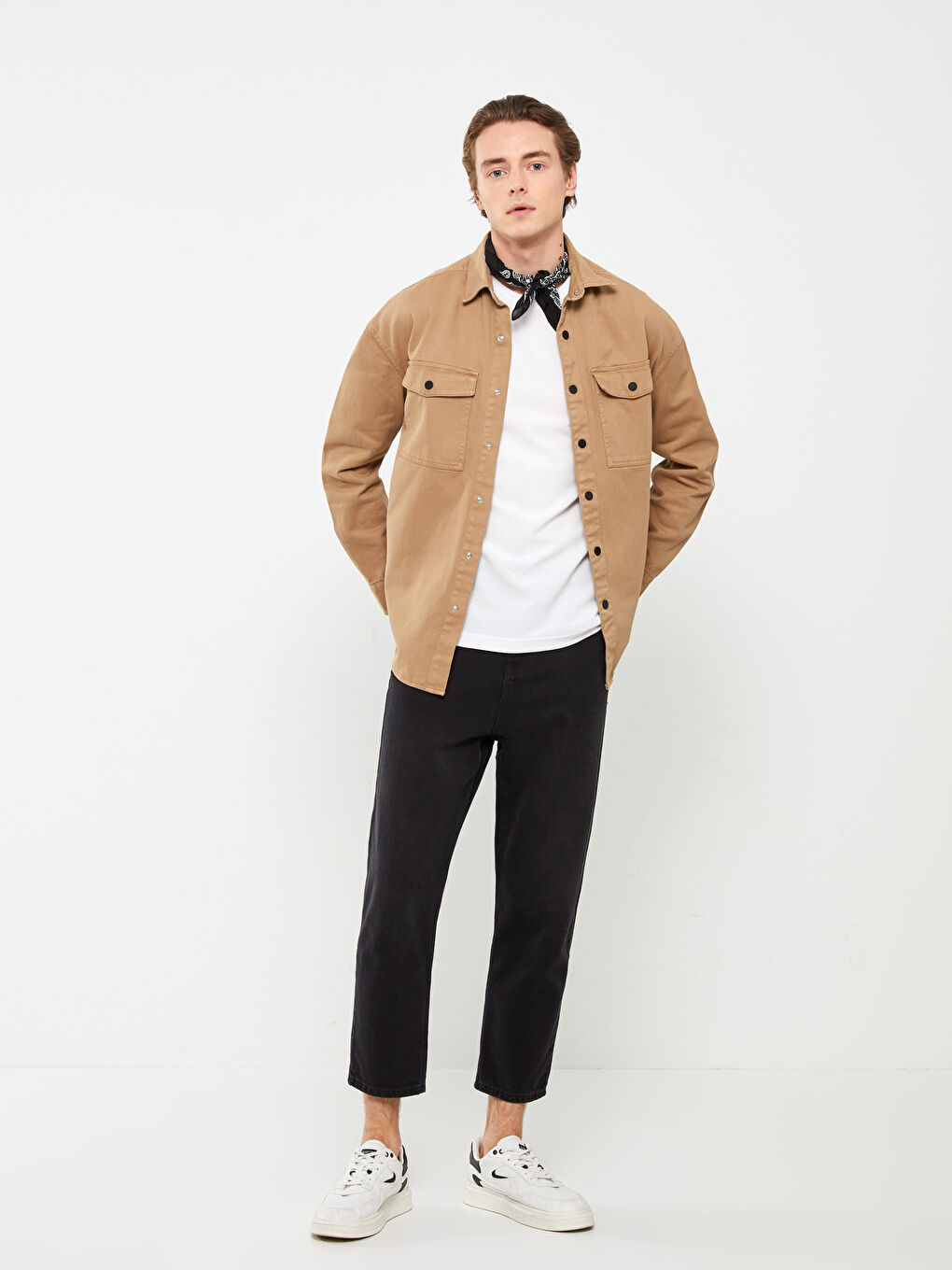 کت پیراهن مردانه فیت راحت ال سی وایکیکی کژوال S31459Z8 | LCW Casual - Image 5