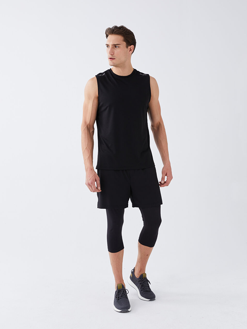Slim Fit Men's Tights Shorts -S33950Z8-CVL - S33950Z8-CVL