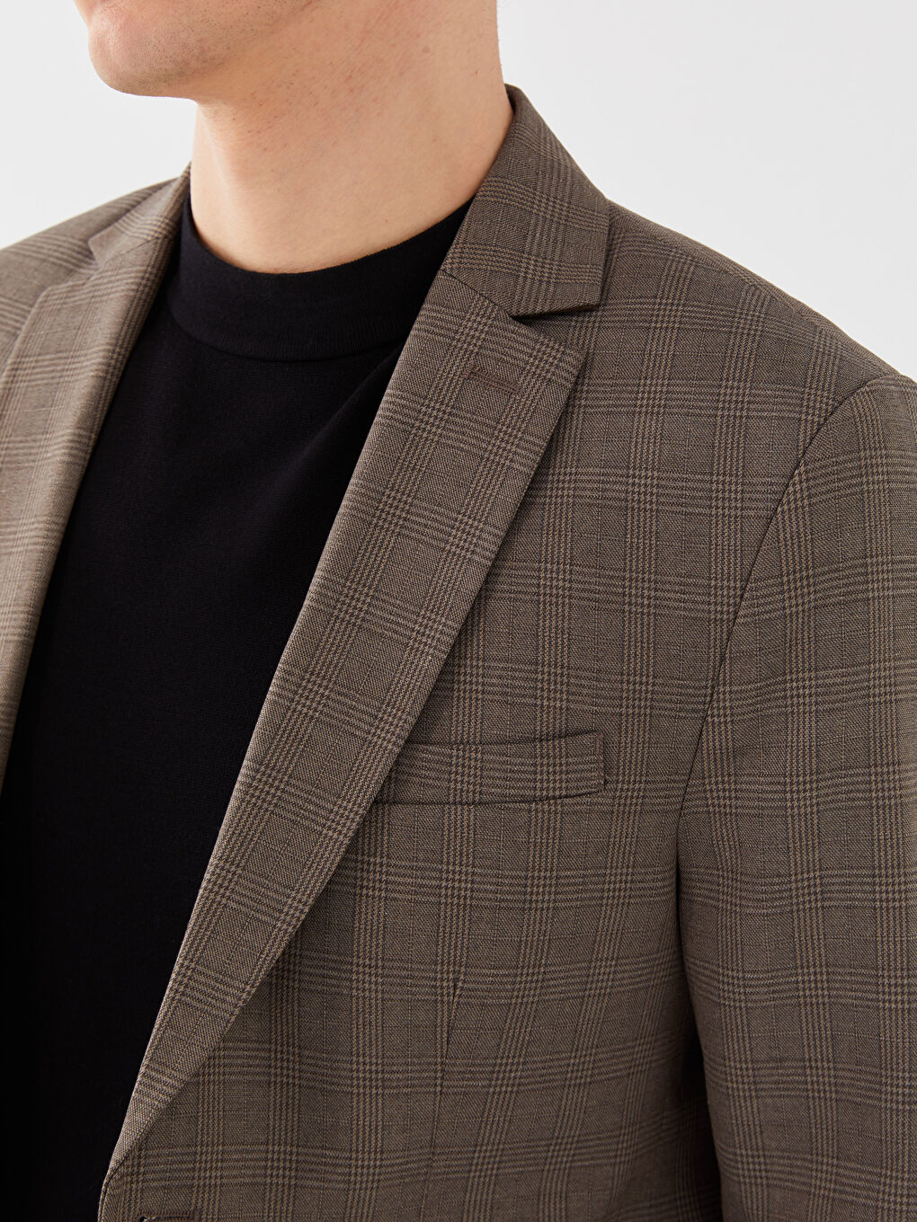 Slim Fit Plaid Men's Blazer Jacket S35424Z8GHR S35424Z8GHR LC