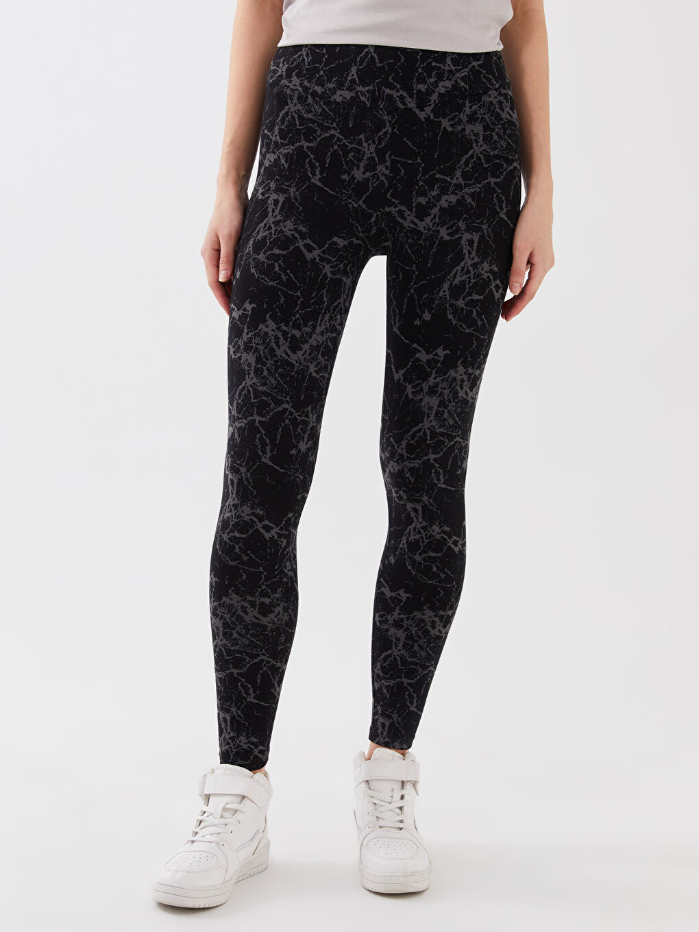 Elastic Waist Patterned Women's Tights S35893Z8CVL S35893Z8CVL