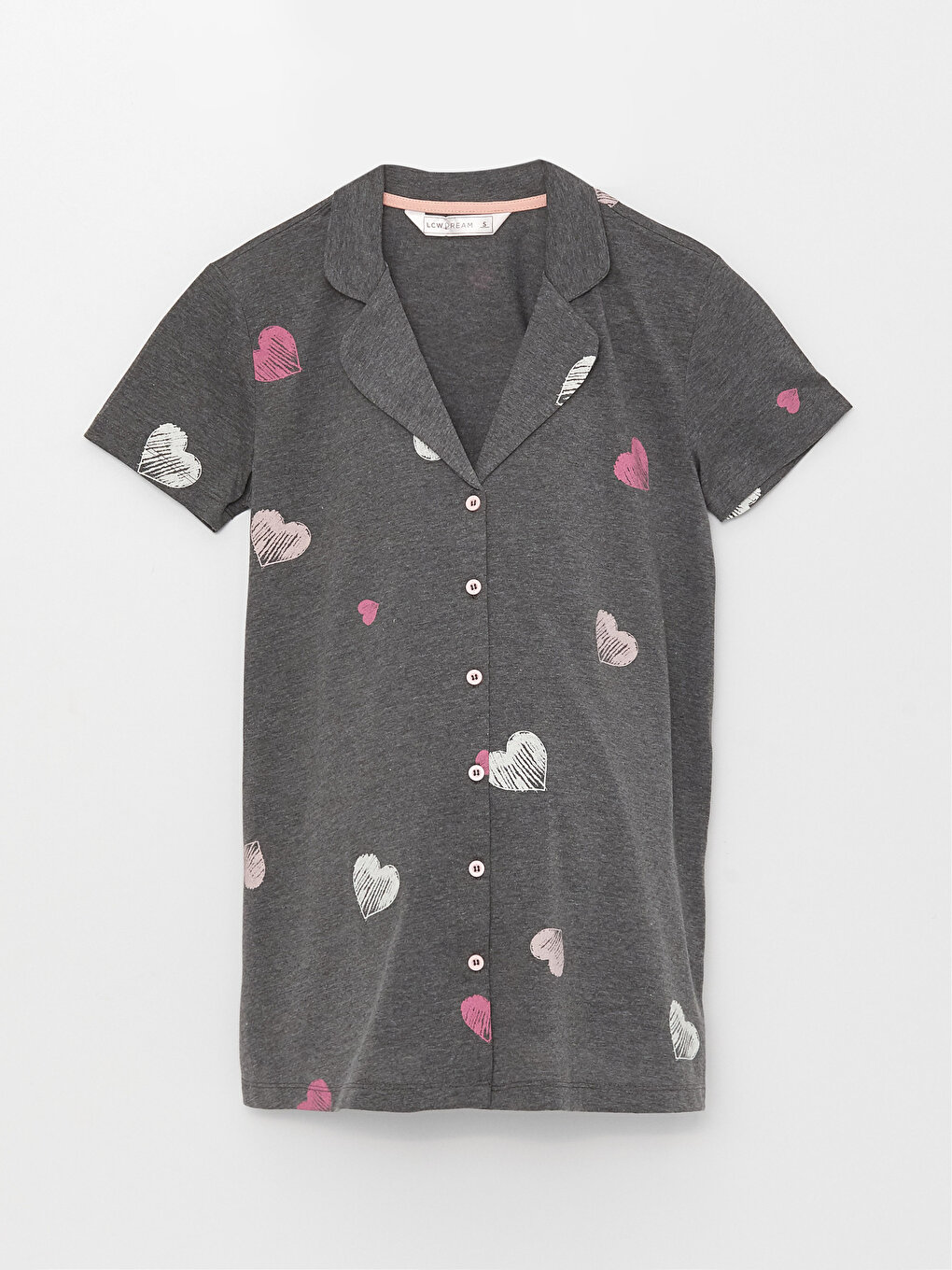 Shirt Collar Patterned Short Sleeve Maternity Pajamas Set -S36752Z8-LQ9 -  S36752Z8-LQ9 - LC Waikiki