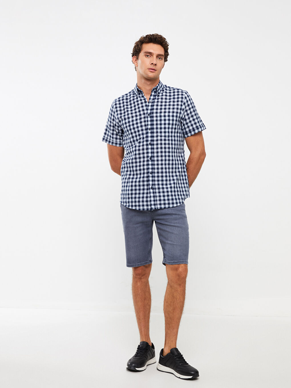 شورت جین مردانه اسلیم فیت ال سی وایکیکی جینز S37825Z8 | LCW Jeans - Image 3