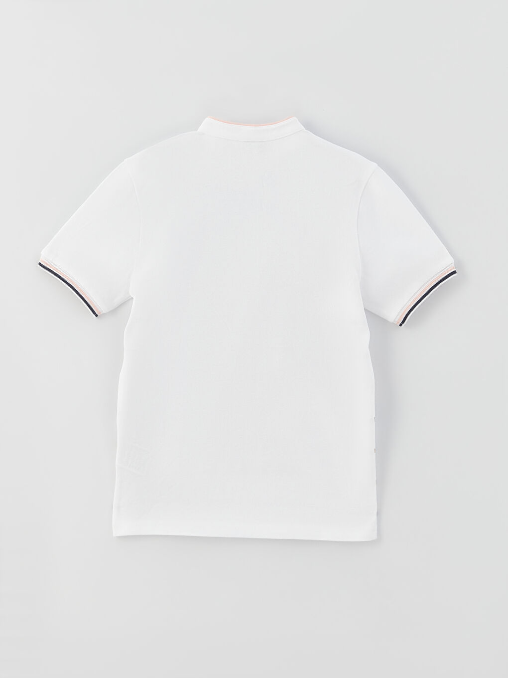 Grandad Collar Striped Short Sleeve Boy TShirt S38552Z4J5F