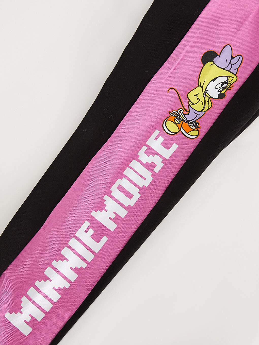 Elastic Waist Minnie Mouse Printed Girl Jogger Sweatpants