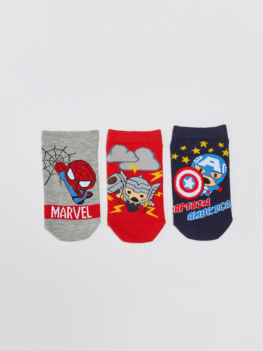 Marvel Patterned Boys Booties Socks 3 Pack -S39169Z4-K00 - S39169Z4-K00 -  LC Waikiki