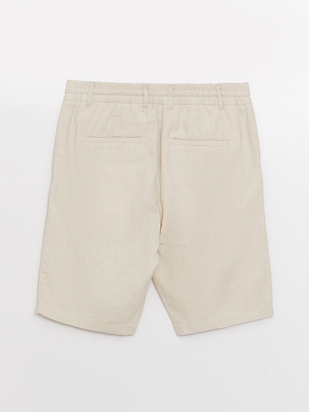 Slim Fit Linen Blend Men's Shorts -S39183Z8-QRF - S39183Z8