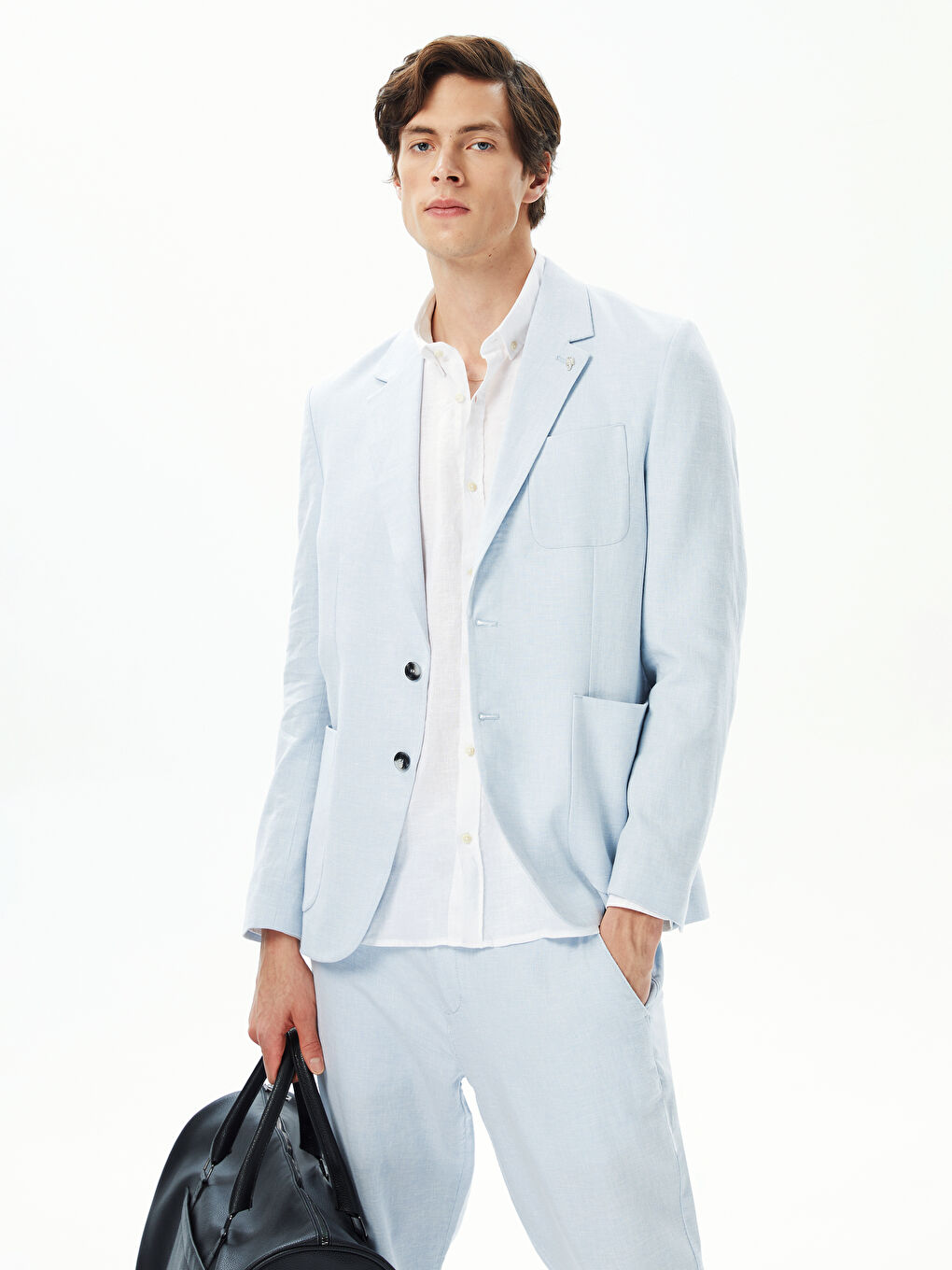 کت بلیزر مردانه اسلیم فیت ال سی وایکیکی ویژن S3AA39Z8 | LCW Vision - Image 4