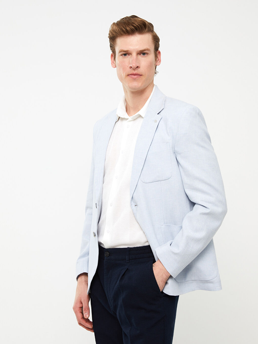 کت بلیزر مردانه اسلیم فیت ال سی وایکیکی ویژن S3AA39Z8 | LCW Vision - Image 3