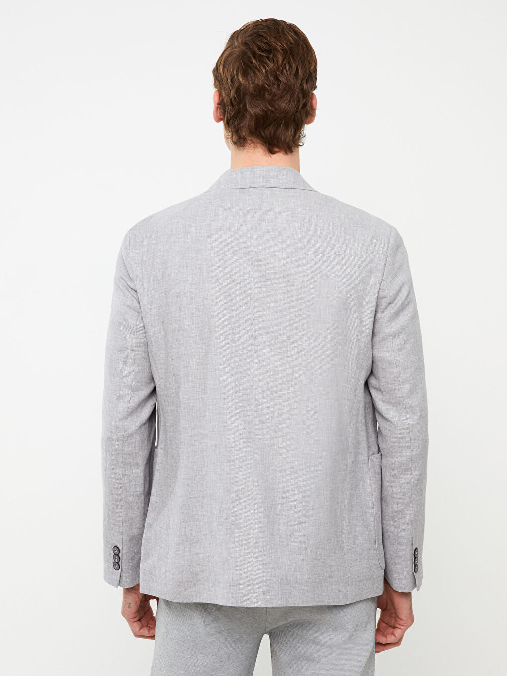 LC WAIKIKI Slim Fit Linen Blend Men's Blazer Jacket