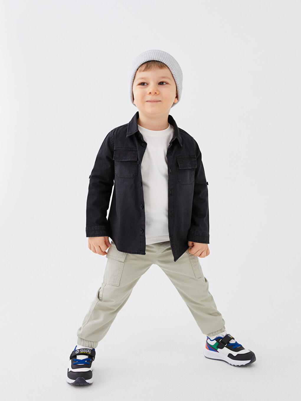 Elastic Waist Basic Baby Boy Trousers S3AK90Z1GDK S3AK90Z1GDK LC