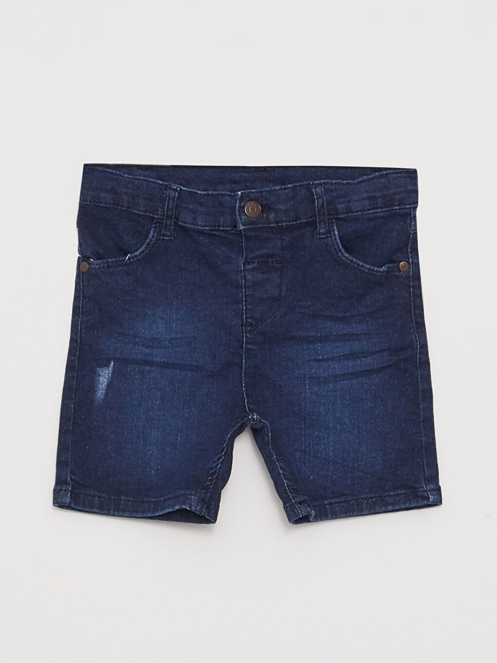 Basic Baby Boy Jean Shorts With Elastic Waist S3AK94Z1309 S3AK94Z1