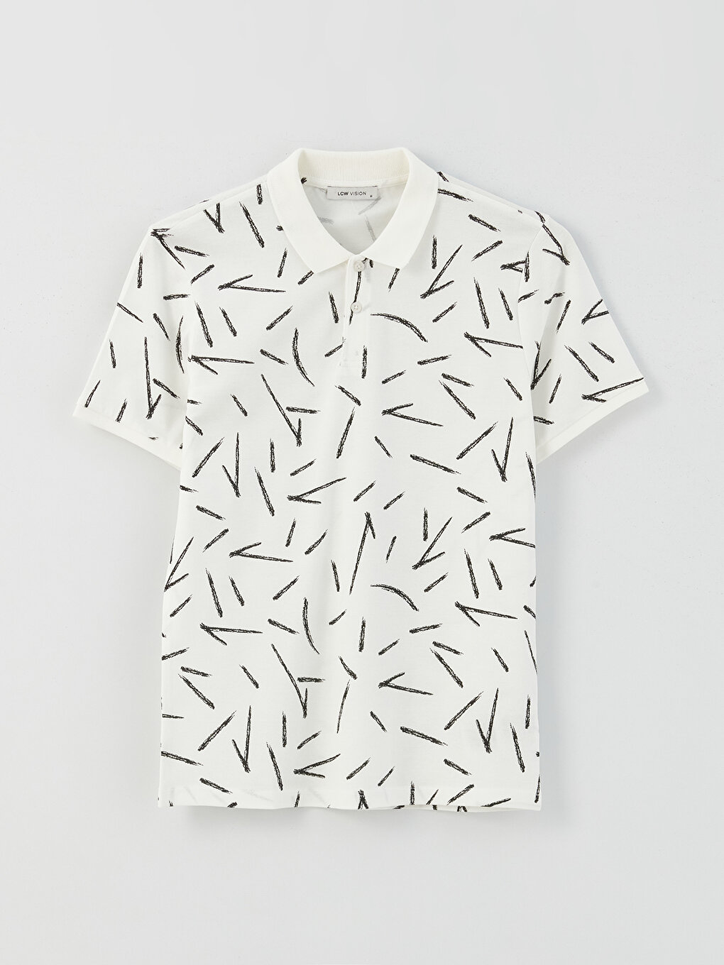 Polo Neck Short Sleeve Patterned Men's T-Shirt -S3AV03Z8-R9J - S3AV03Z8 ...