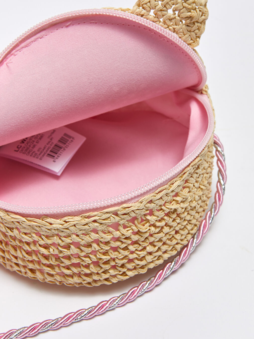 Embroidered Straw Girl Crossbody Bag S3BE41Z4SY3 S3BE41Z4SY3 LC