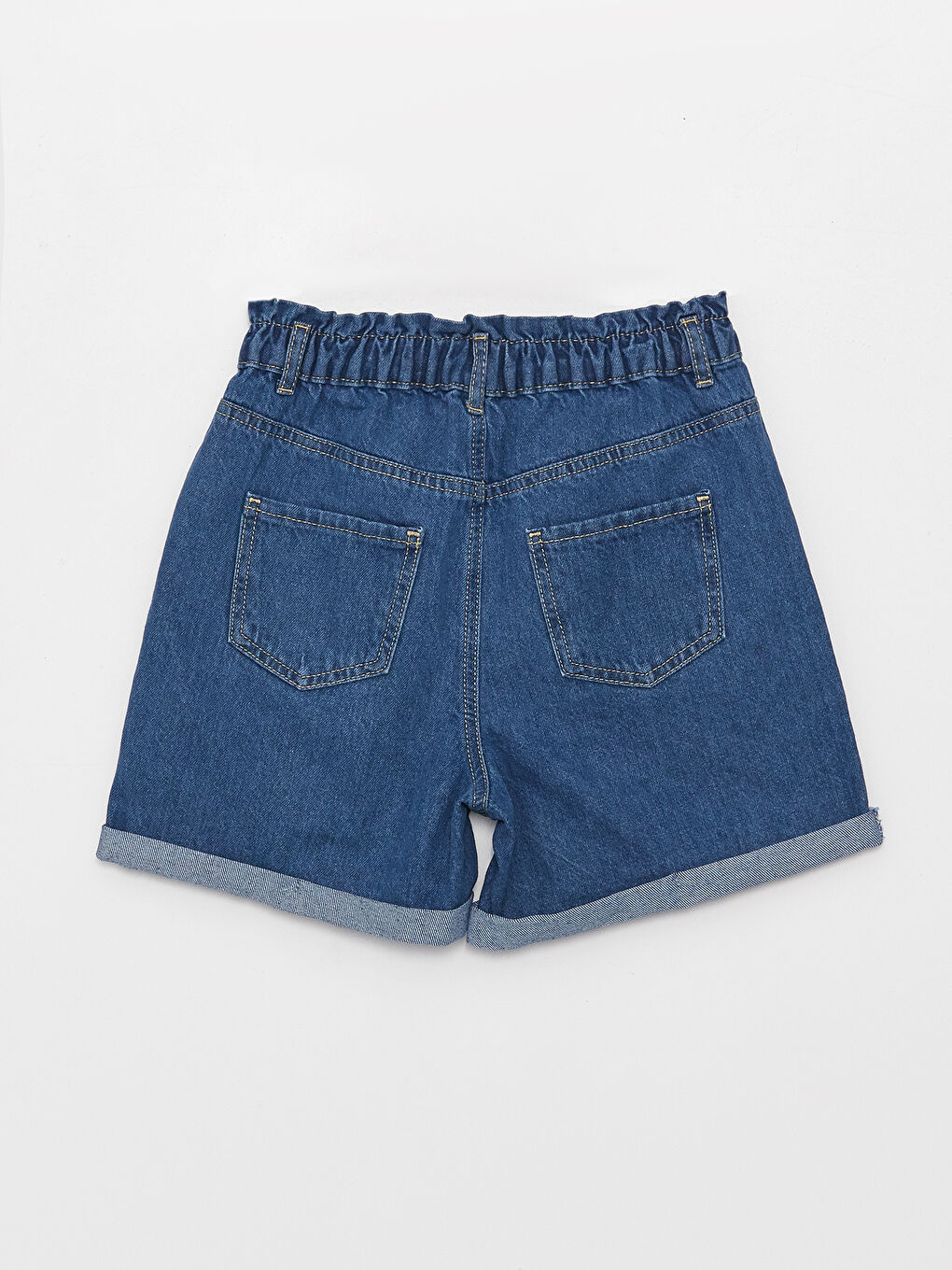 Elastic jean shorts womens cheap