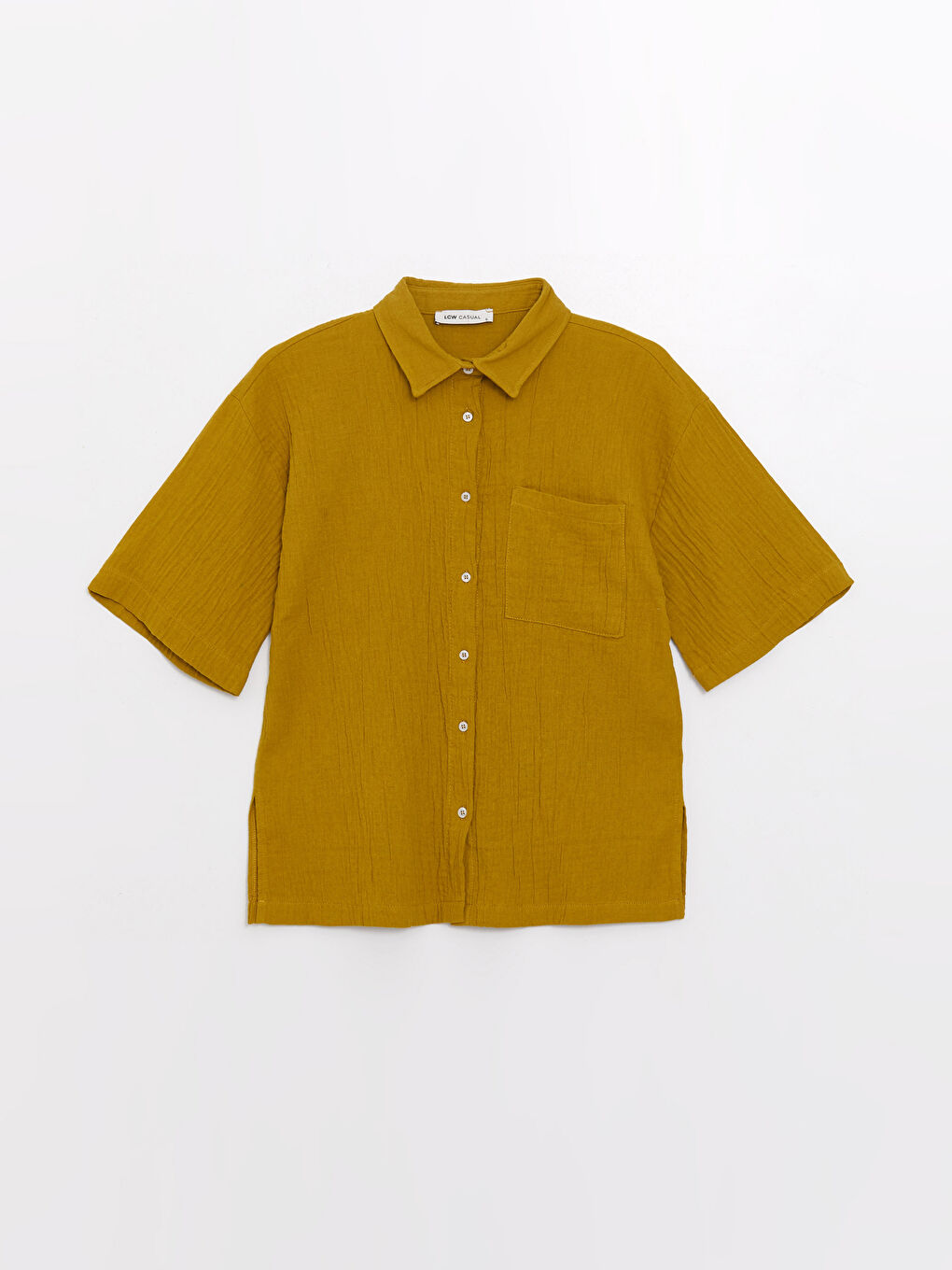 Plain Short Sleeve Oversize Women s Shirt S3CF32Z8 SFL S3CF32Z8 SFL unisex-size-chart-vibe-cosy