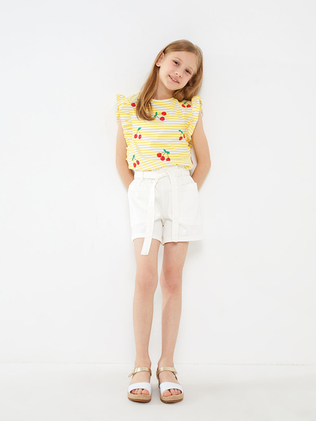 شورت دخترانه رگولار ال سی وایکیکی S3CF61Z4 | LCW Kids - Image 2