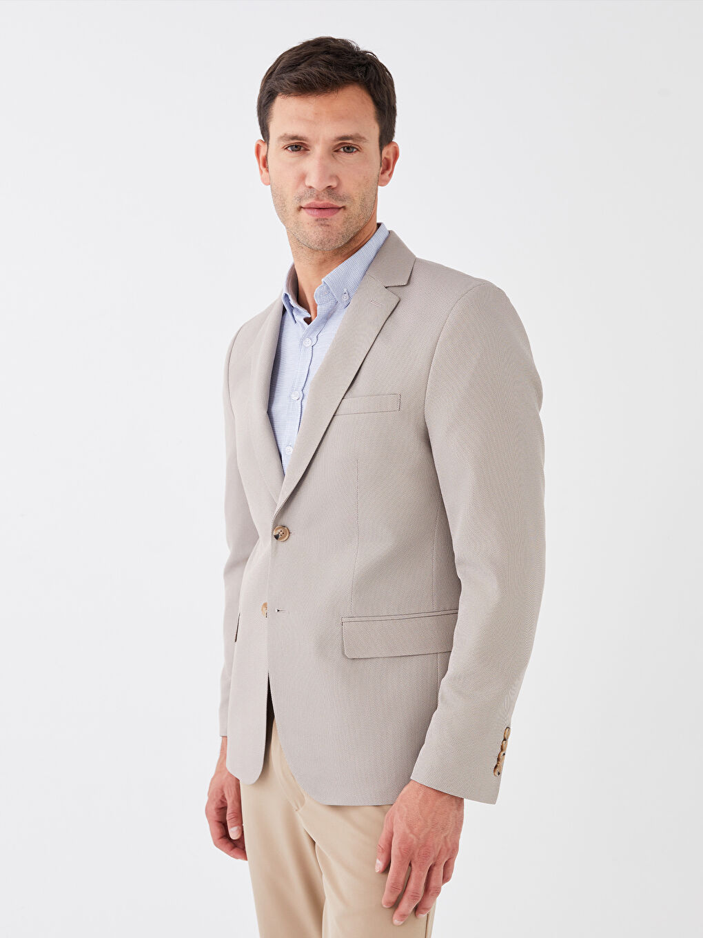 Light beige blazer sales