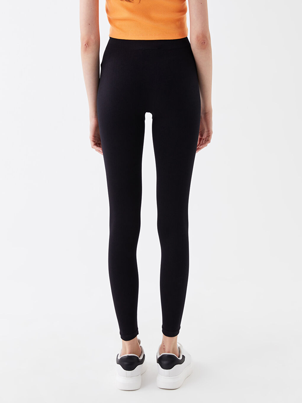 Elastic Waist Plain Seamless Women's Tights S3CP70Z8CVL S3CP70Z8