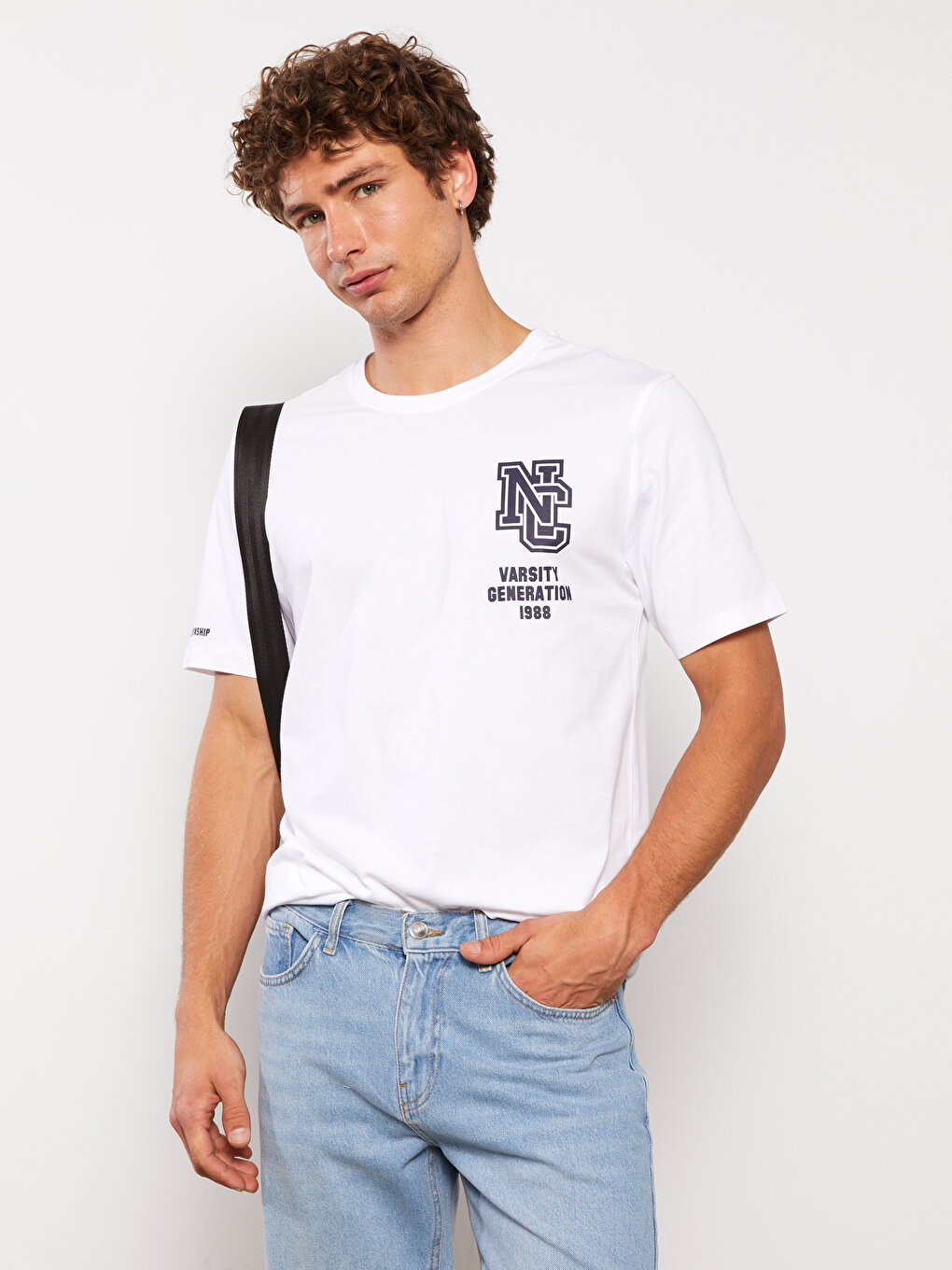 Crew Neck Short Sleeve Printed Combed Cotton Men's T-shirt -S3CS92Z8 ...