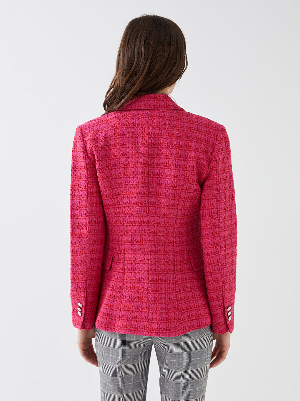 ★LANG&LU★ PANSY Tweed Jacket_PURPLE L'Arc-en-Ciel tweed jacket multi color purple – 雑居ビル