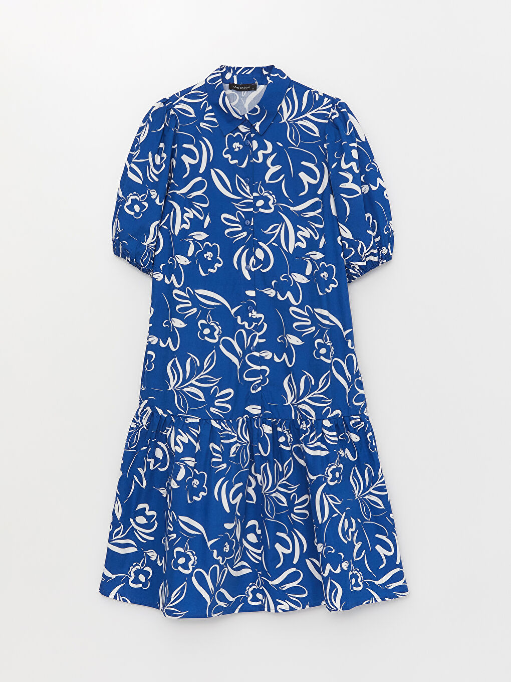 全信頼を寄せる Sleeve Short Floral Poplin -S3DH16Z8-LQQ Dress Shirt Women's トップス