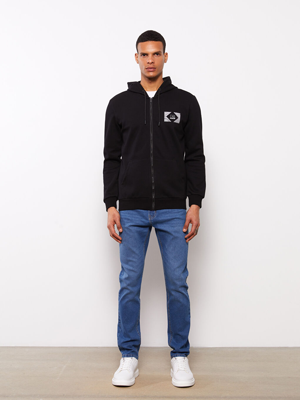 Hooded Long Sleeve Men's Sports Cardigan S3DQ00Z8CVL S3DQ00Z8CVL