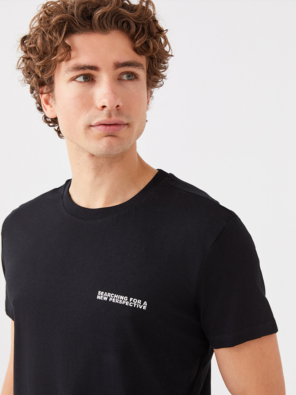 Crew Neck Short Sleeve Printed Combed Cotton Men's T-shirt -S3DT80Z8 ...