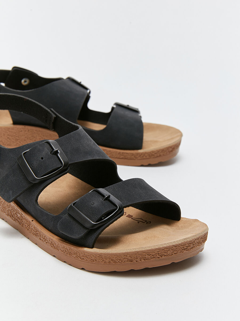 Women's Suede Look Double Strap Sandals S3EI82Z8HUC S3EI82Z8HUC