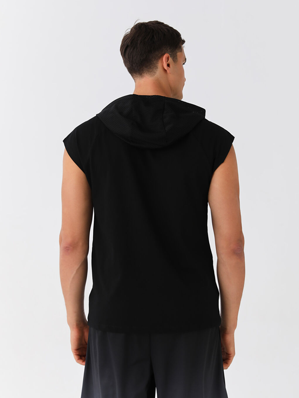 Hooded Printed Combed Cotton Men's Sleeveless TShirt S3EU32Z8CVL S3EU32Z8CVL LC Waikiki