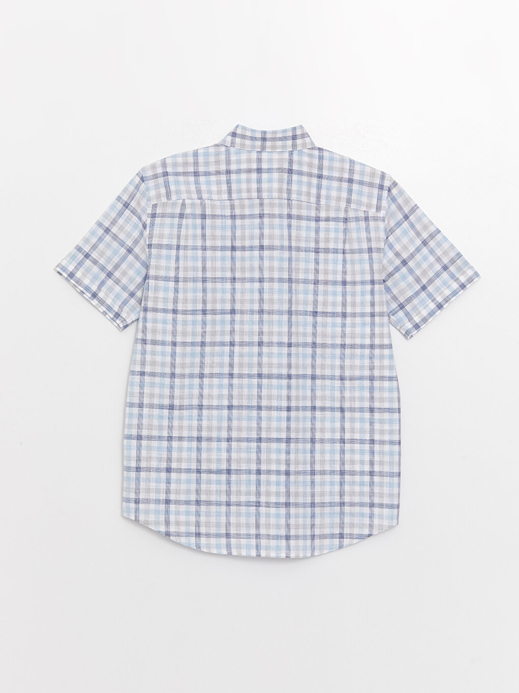 Regular Fit Short Sleeve Plaid Men's Shirt -S3FD25Z8-LLC - S3FD25Z8-LLC ...