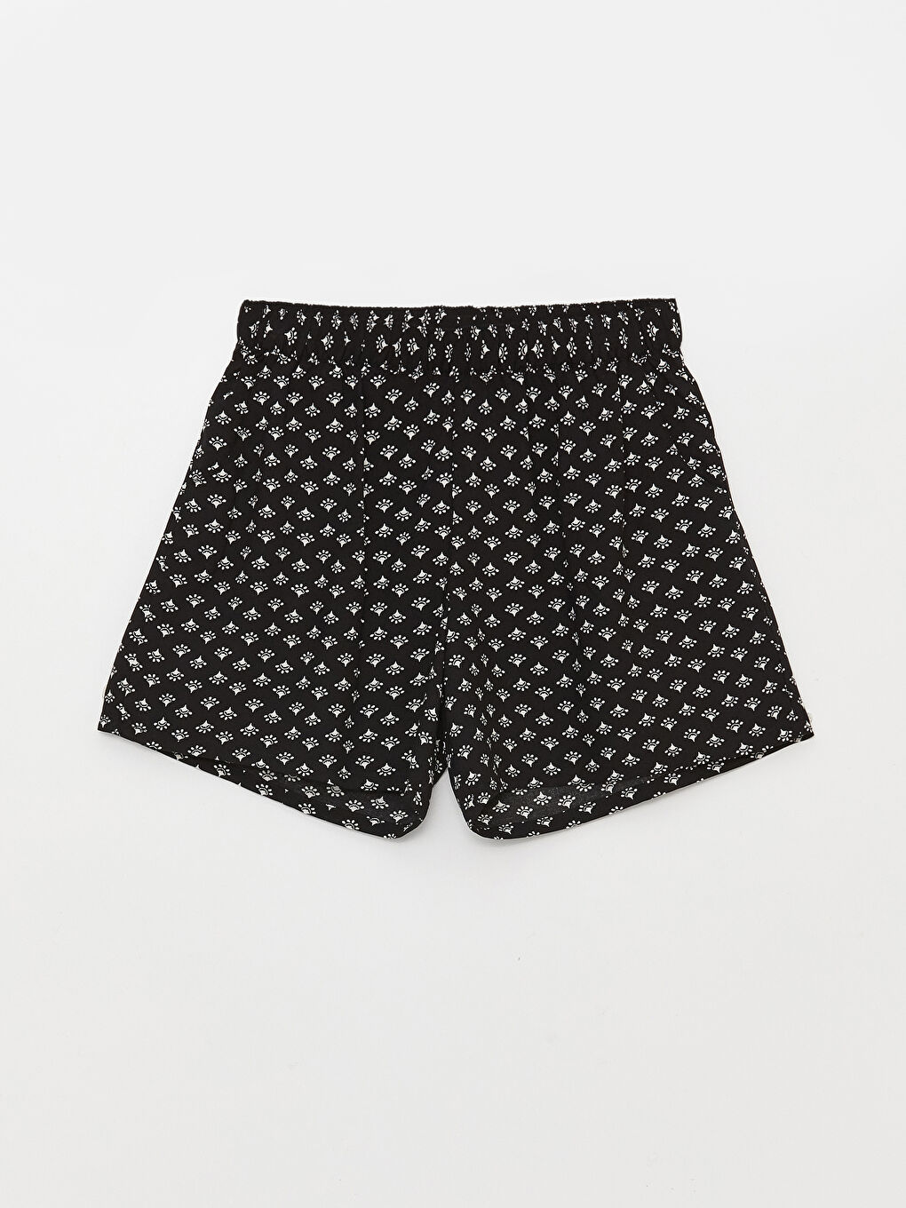 Girls' Patterned Shorts with Elastic Waist -S3FF43Z4-LQJ