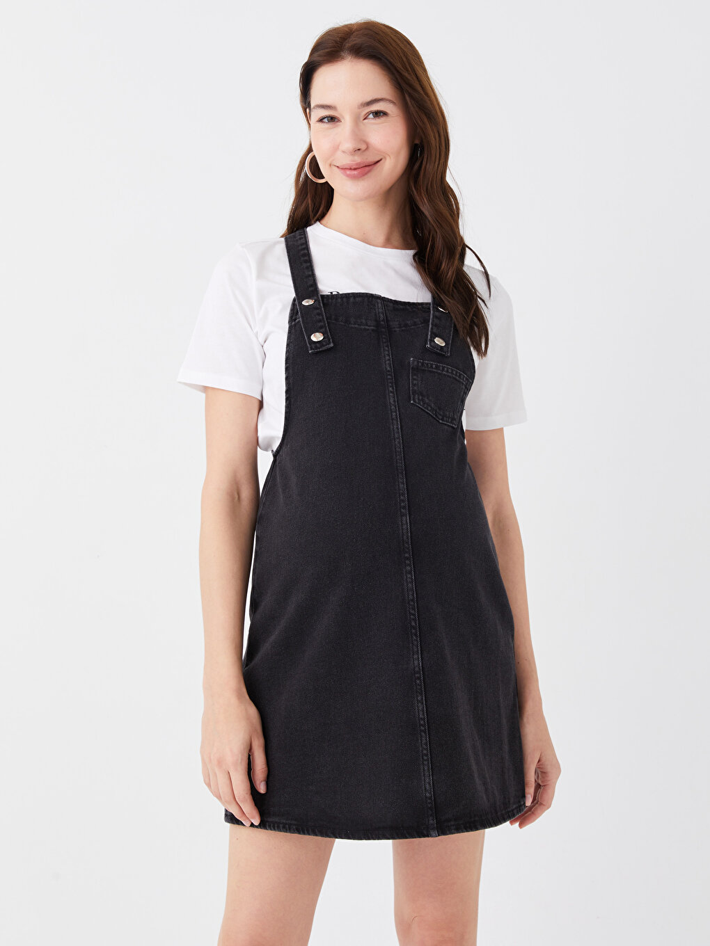 Amazon.com: Milumia Women's Casual Corduroy Adjustable Straps Pocket  Pinafore Overall Mini Dress Black X-Small : Clothing, Shoes & Jewelry