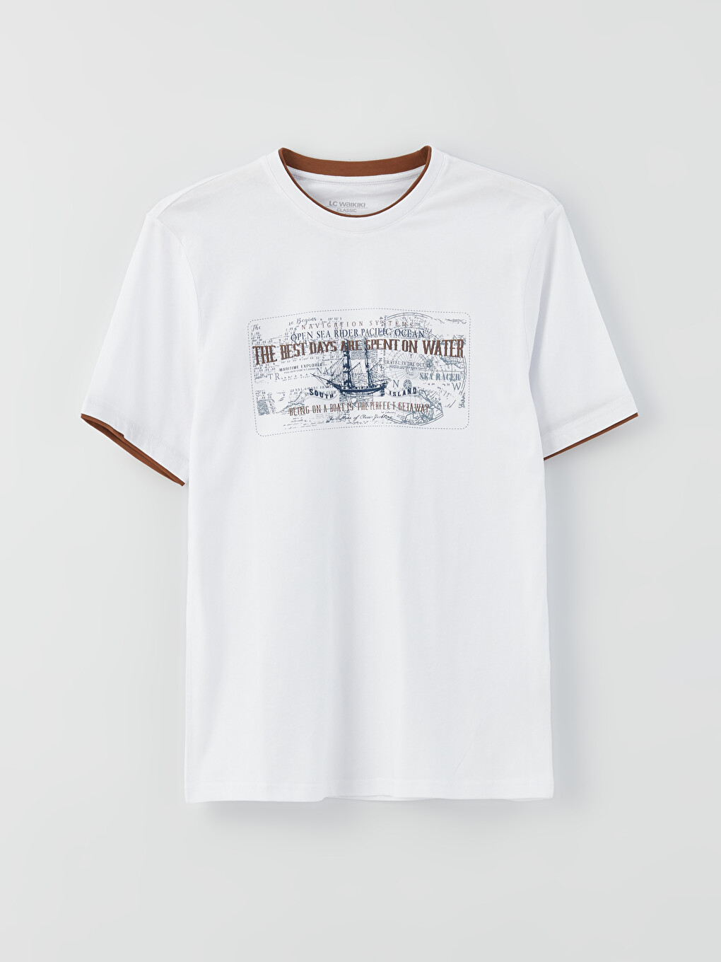 Men's Combed Cotton T-Shirt Pack - 4 Pack Slim Fit Short Sleeve Crewneck Tees - View #3