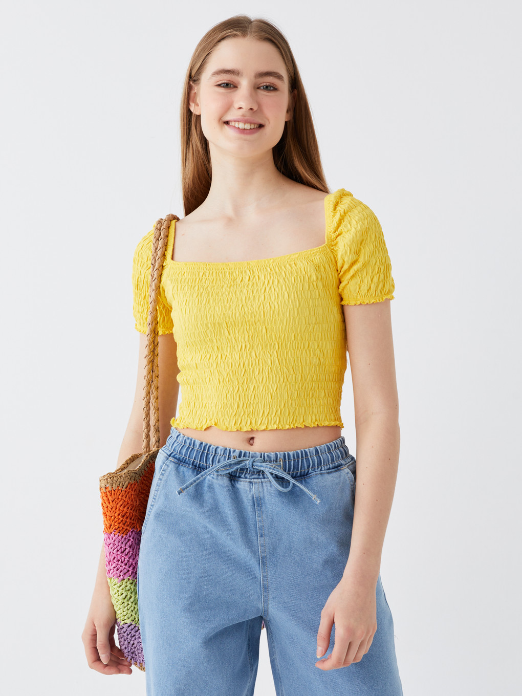 Haut Court Floral Select Taille 8 - Manches 3/4, Coton, Multicolore, Neuf Sans étiquettes