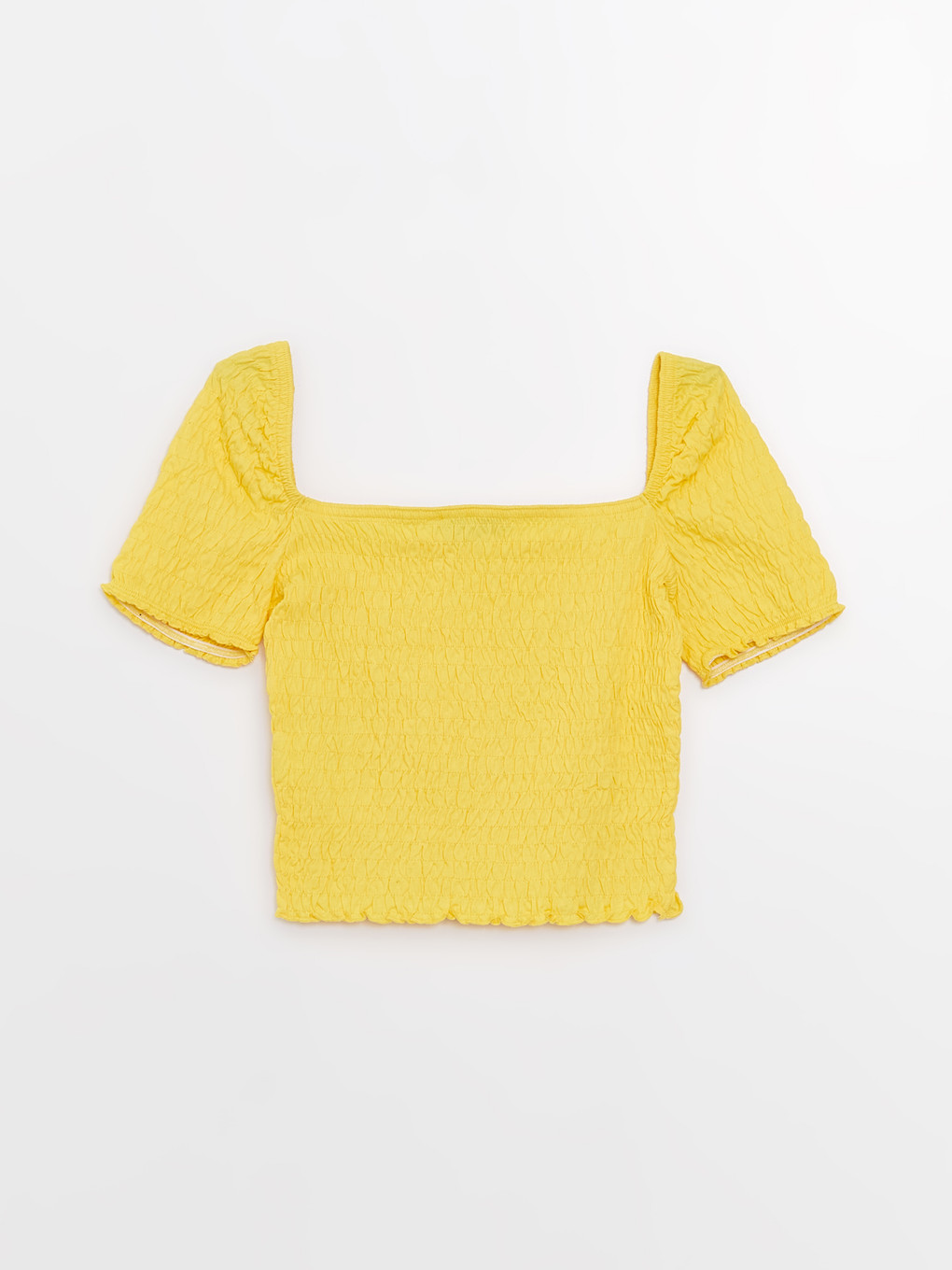 Haut Court Femme Shein Jaune - Taille XS - Camisole Sans Manches En Polyester - Occasion Très Bon état