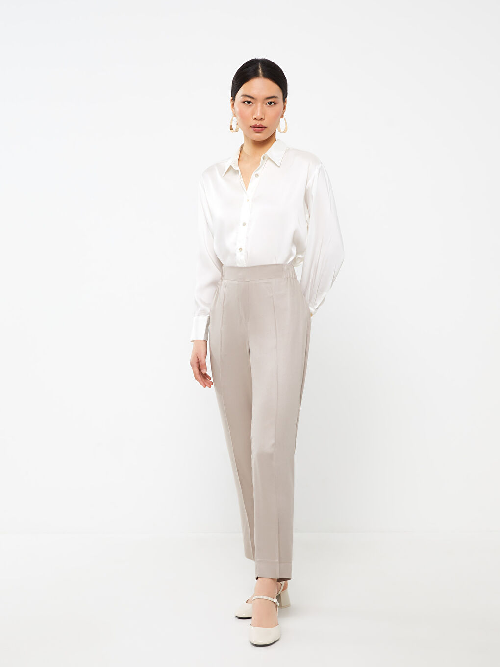 Women's Carrot Fit Regular Trousers -S3HK19Z8-GD0 - S3HK19Z8