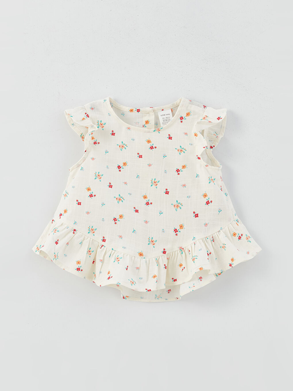 Crew Neck Printed Baby Girl Blouse S3IC06Z1LRA S3IC06Z1LRA LC Waikiki