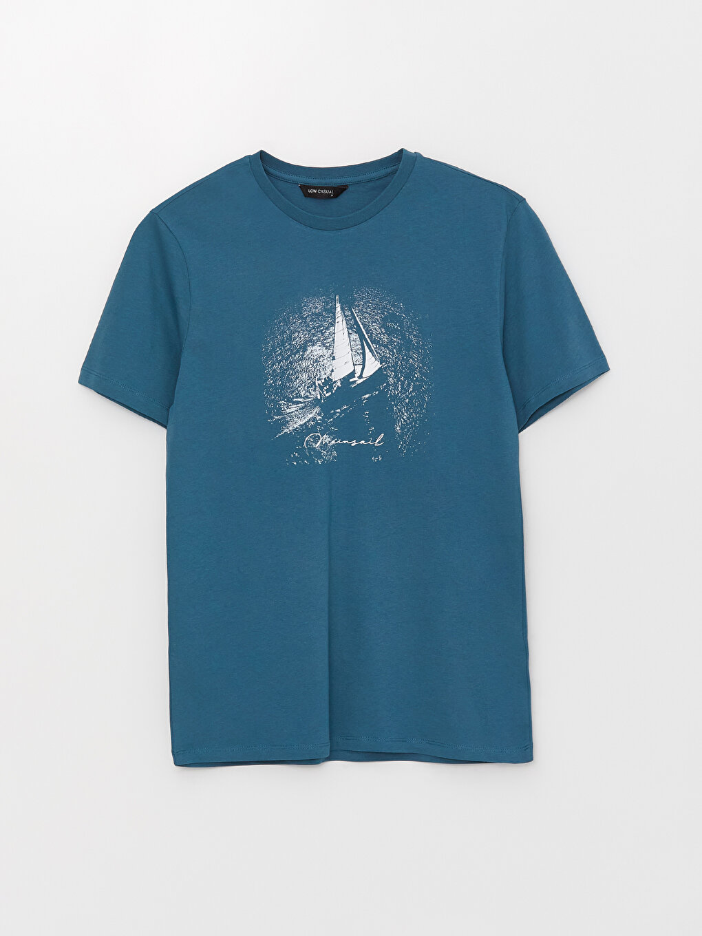 Crew Neck Short Sleeve Printed Combed Cotton Men's T-shirt -S3JL40Z8 ...