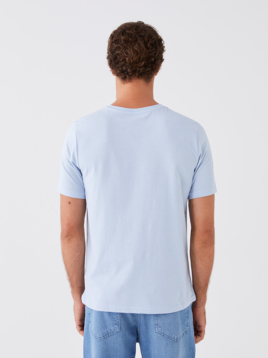 Crew Neck Short Sleeve Printed Combed Cotton Men's T-shirt -S3KE21Z8 ...